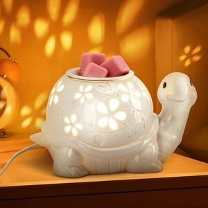 White Ceramic Turtle Wax Warmer